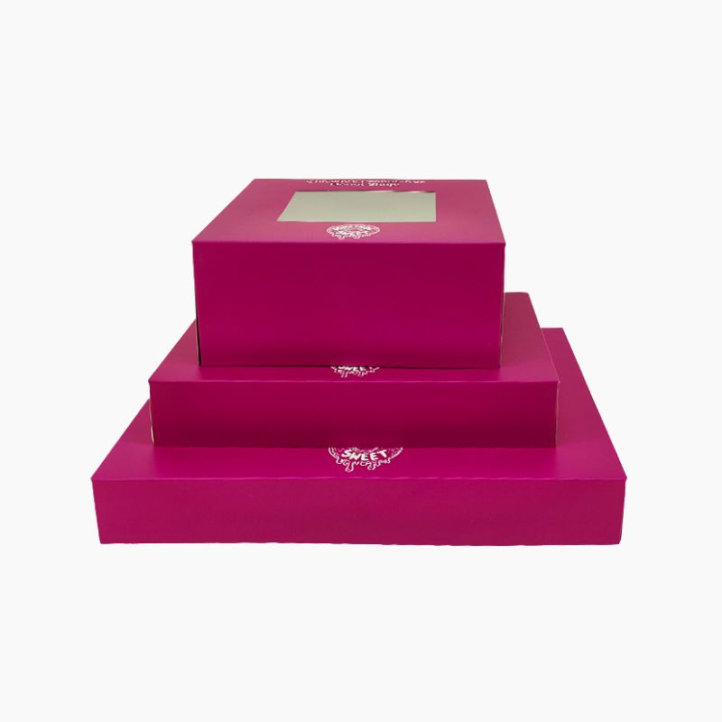 Printed donut box for bakery packaging