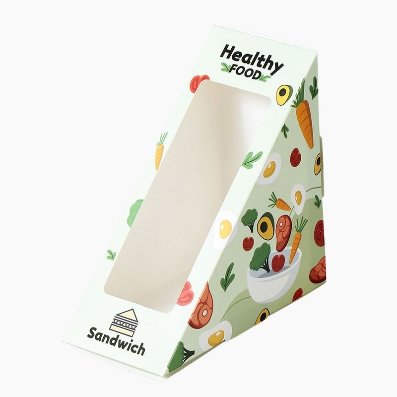 Custom Printed Sandwich Boxes with clear window