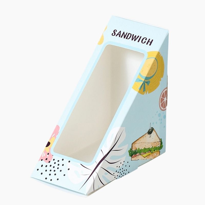 Custom wedge sandwich box for cafés