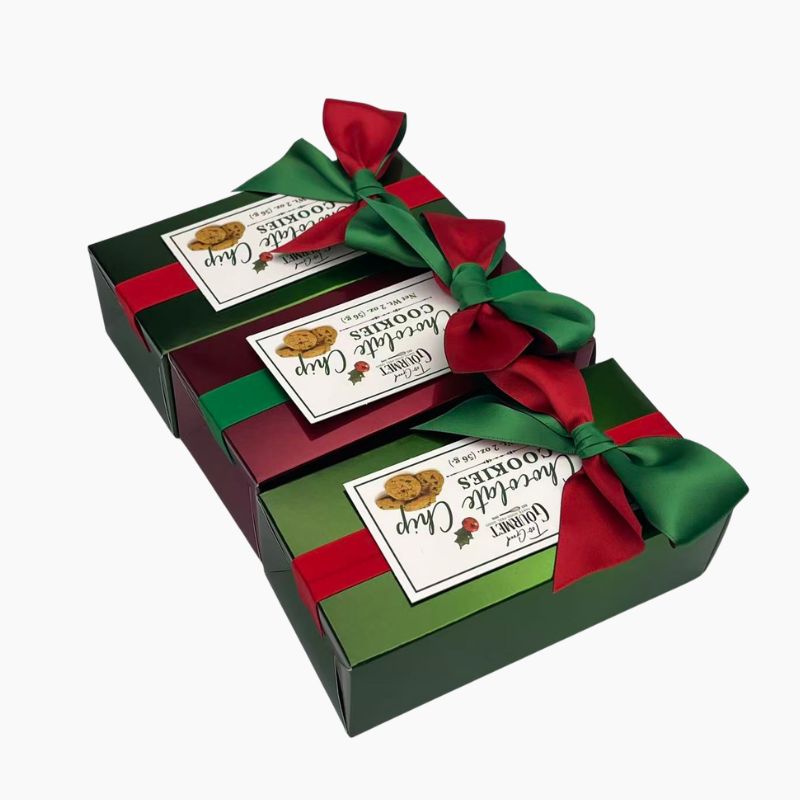 Caja festiva personalizada para productos de repostería
