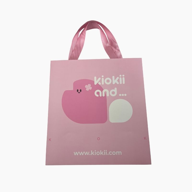 Bolsa de papel personalizada con diseño de cuerpo recto